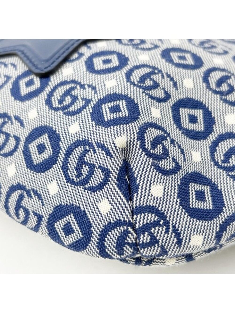 Gucci Waist Bag Children's Blue Canvas Star Gglogo - Picture 5 of 8